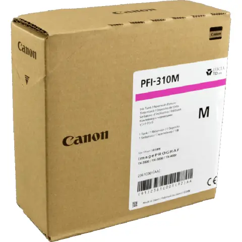 Tusz Canon PFI-310M Magenta do ploterów (Oryginalny) [330ml]